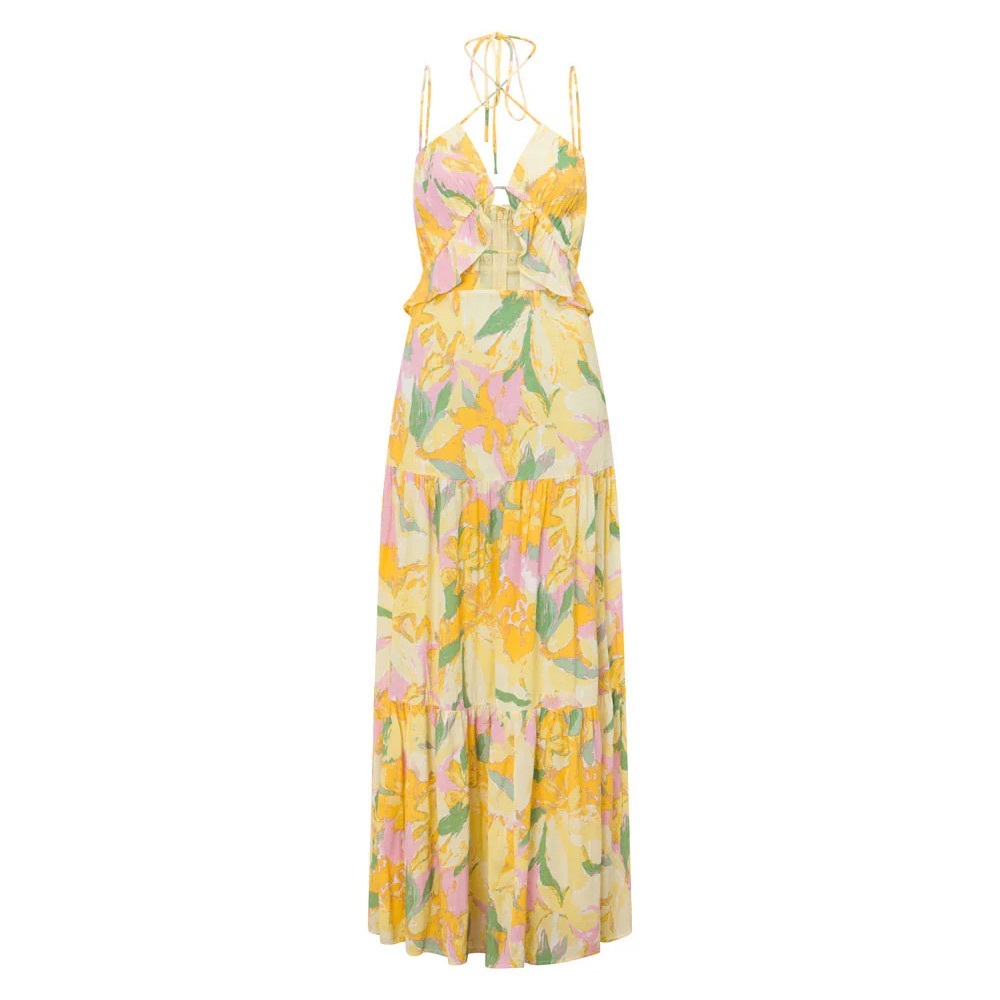Sabo Skirt Calabria Halter Dress - Scout Floral - Picture 5 of 6